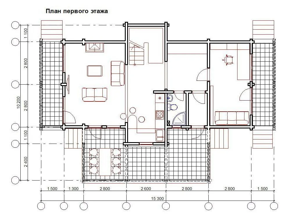 План 1 этажа