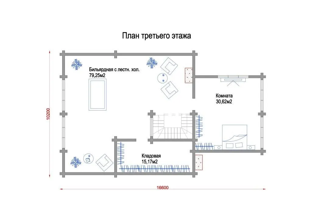 План 3 этажа