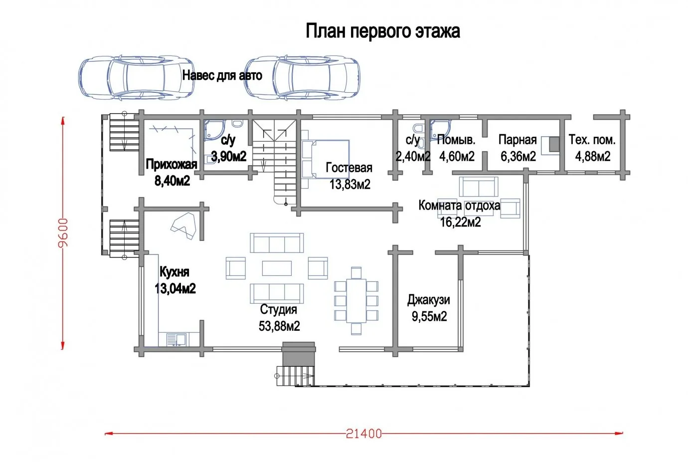 План 1 этажа