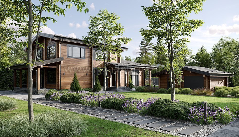 На сайт IZBA De Luxe опубликован новый проект  SPA-комплекса из клееного бруса «Северус».