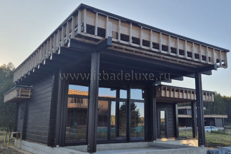 Строительство бани из клееного бруса «Дом на большой реке»